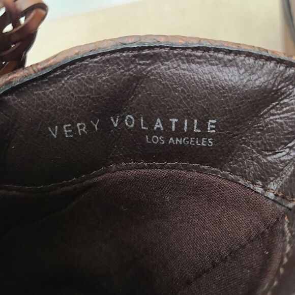 Very Volatile Colorful Cross-stitch Cowgirl Boots Size 9 - Picture 9 of 12